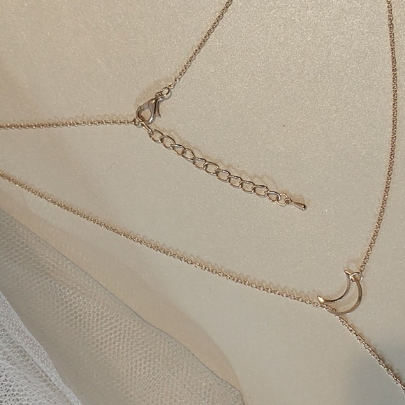 Gold Moon and Star Y Necklace! - Picture 6 of 8